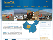Tablet Screenshot of inter-citic.com